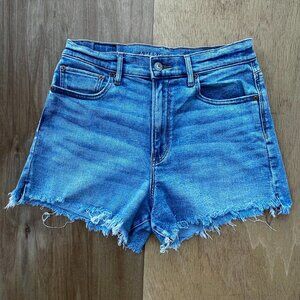 AMERICAN EAGLE DENIM SHORTS WOMEN’S sz 8 Highest Rise 90s Boyfriend Stretch